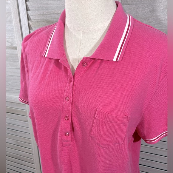 FADED GLORY Polo Dress Barbie Pink-12/14 - Picture 2 of 3